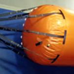 Easy to Transport Cylindrical Underwater Air Lift Bags With Safety Features