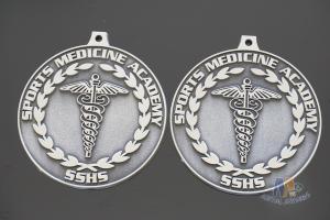 Quality Zinc Alloy Type Silver Music Metal Award Medals With Ribbons Customized Shape wholesale