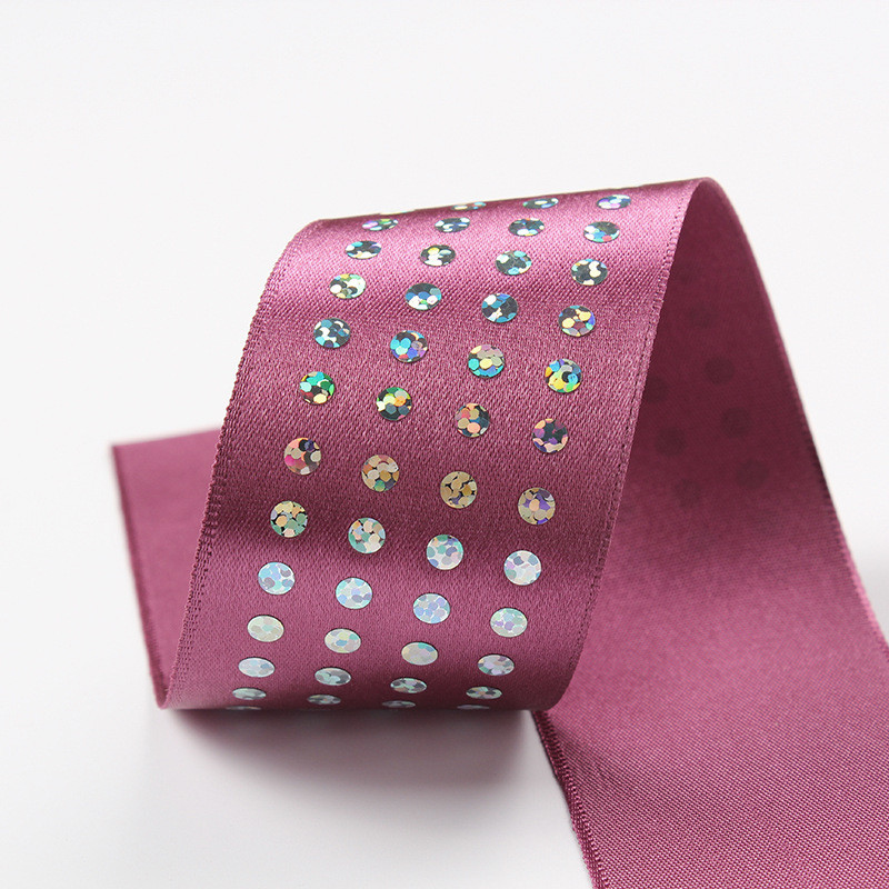 Single Face Diamond Poly Satin Ribbon 5mm-50mm Polyester Satin Ribbon