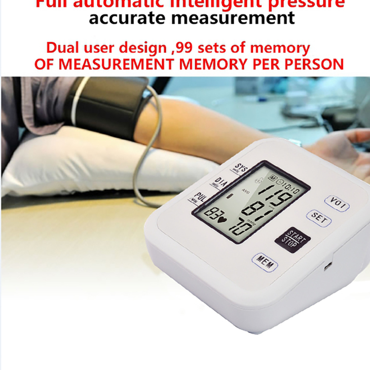 Upper Arm Automatic digital best digital blood pressure monitor bp machine price blood pressure monitor sphygmomanomete