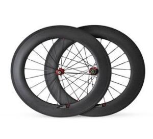 Quality strongest low price clincher or tubular carbon fiber wheelset carbon 88mm wheels road bike wholesale