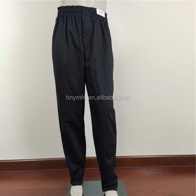 professional pants factory new design Kitchen Uniforms restaurant chef black chef pants