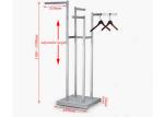 4 Way Clothing Shop Display Stands With 201 Brushed Steel Durable