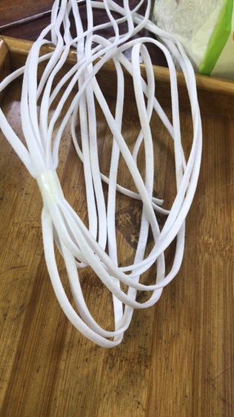 Cheap N95 Mask Elastic Band 5mm Spandex Nylon Earloop For N95/KN95 Mask for sale