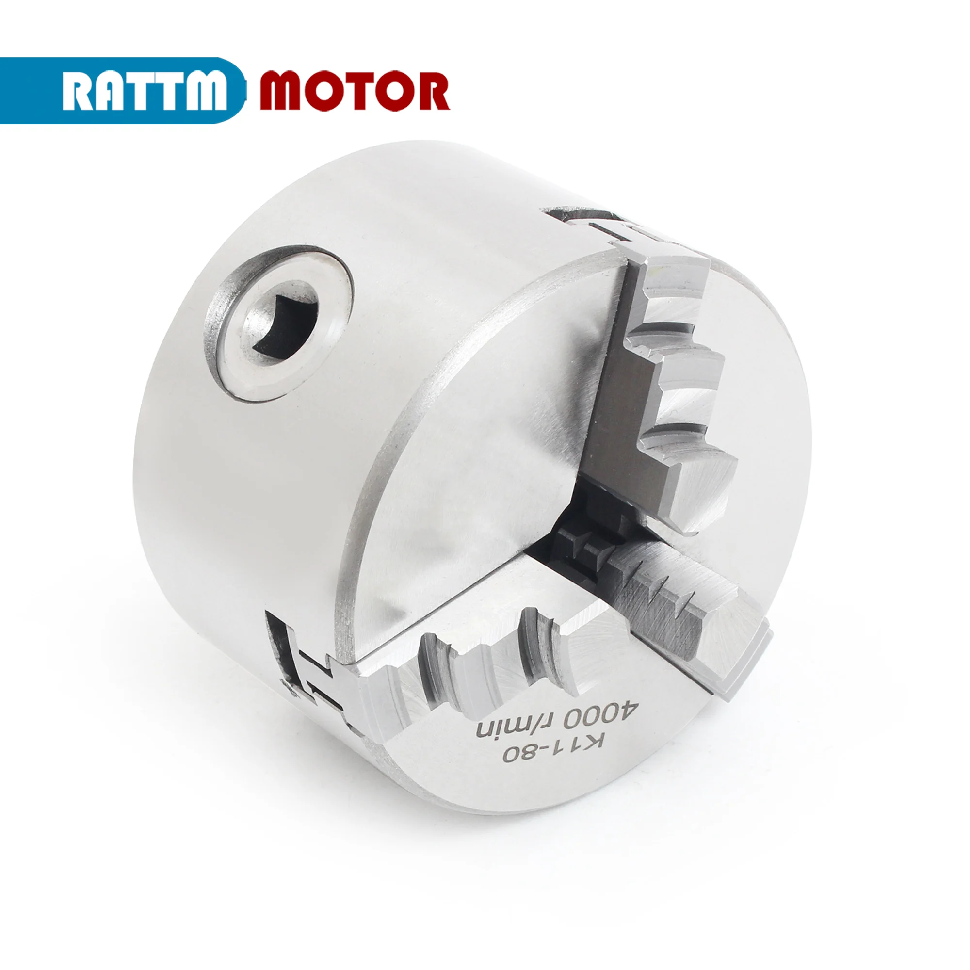 3 Jaw Mechanical CNC Lathe Chuck Self Centering K11 80mm 100mm Manual