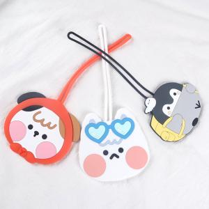 Quality Cartoon Animal Design Silicone Luggage Tags Customized Travel ID Labels Name Card Holders wholesale