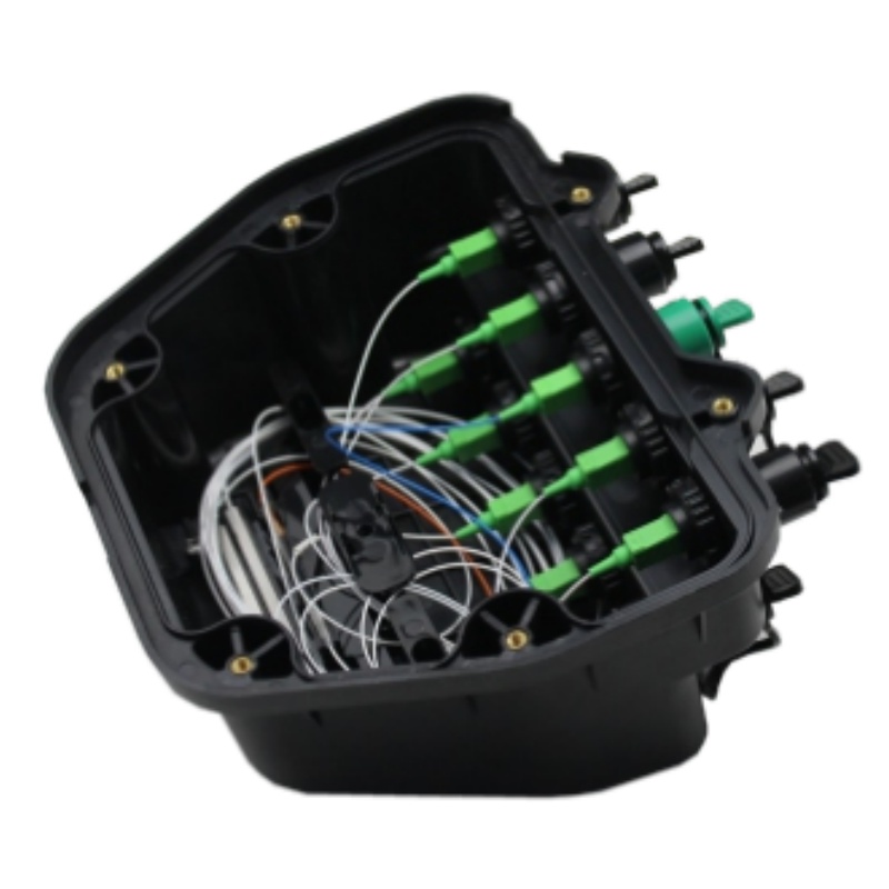 Waterproof 10port FTTH Fiber Distribution Box with PC ABS Material and UV Resistance