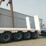 50 Ton Lowbed Semi Trailer Superior Carrying Capacity