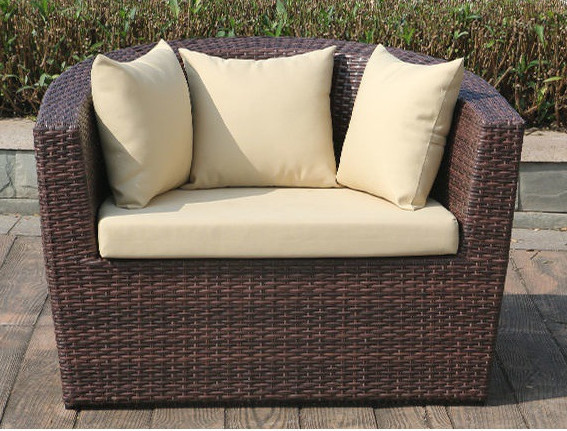 Outdoor Rattan Sofa Set Wicker Furniture Mirror Outdoor Sofa 980x600x410mm