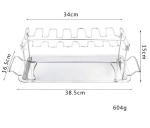 LFGB BBQ Grill Supplies 14 Slots Chicken Leg Wing Rack For Smoker