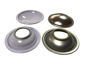 Quality 200# 52mm Tinplate Metal Lids Aerosol Spray Can Tops Customize Logo wholesale