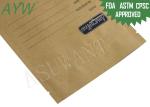 Moisture Proof Kraft Paper Zipper Bags Zip Closure For Loose Tea Leaves