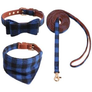 Quality Hot Selling Christmas Cat Collar Sets Holiday Pet Wearing Adjustable Collar Triangle Scarf For Pet Cat Dog wholesale
