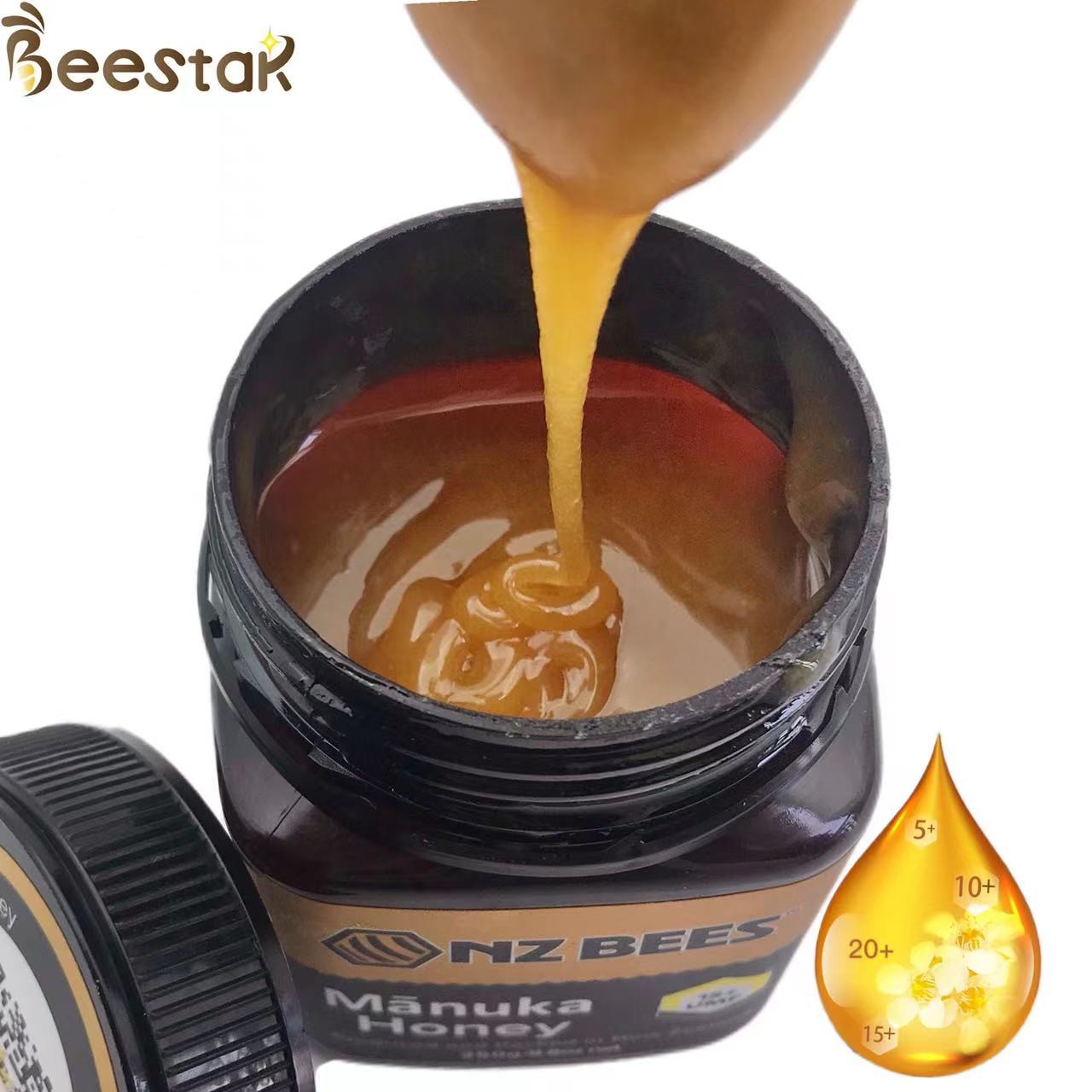UMF10+ Manuka Honey Pure Raw Honey 250g (MGO260+) of 100% Pure Natural Bee Honey