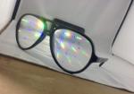 Popular Style Plastic Diffraction Glasses , Rainbow Laser Glasses
