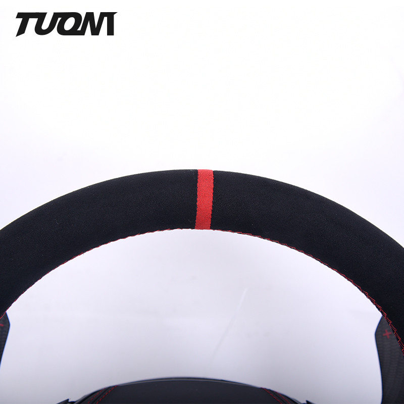 Alcantara Leather High Matte Carbon Fiber Steering Wheel For Audi Rs 6 C8