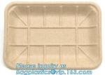 corn starch plastic round food tray food tray with lid Biodegradable Plastic