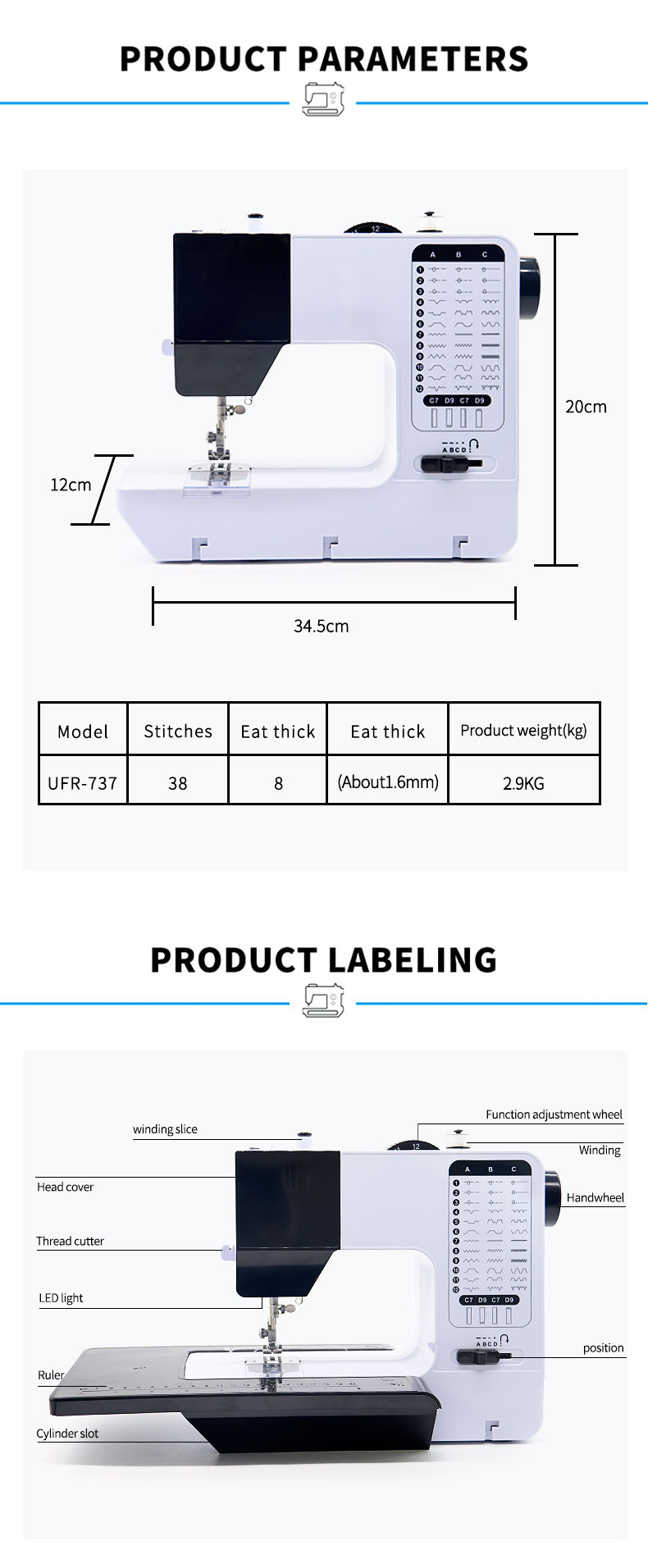 Industrial Sewing Machine with Lock Stitch Formation Easy to Operate and Performance
