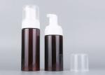 150ml PET Amber Foam Pump Bottle Thicken Bottom With White Mousse Pump