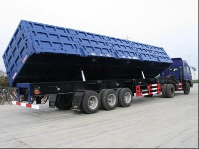 12000X2500X1500mm Tri-Axles Tipper/Side Dump Semi Trailer with HYVA Hydraulic Cylinder