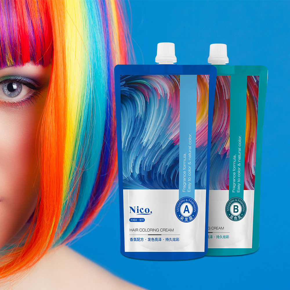 500ml Permanent Natural Hair Dye Cream No Ammonia