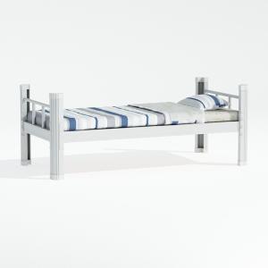 Quality Student Sturdy Metal Frame Bed Premium Steel Slat Support Single Bed wholesale