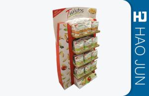 Quality Free Standing Cardboard Display Stands Glossy Lamination For Foods Retail wholesale