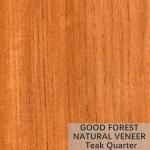 Teak Natural Wood Veneer Natural Crown Cut Veneer FSC Certification