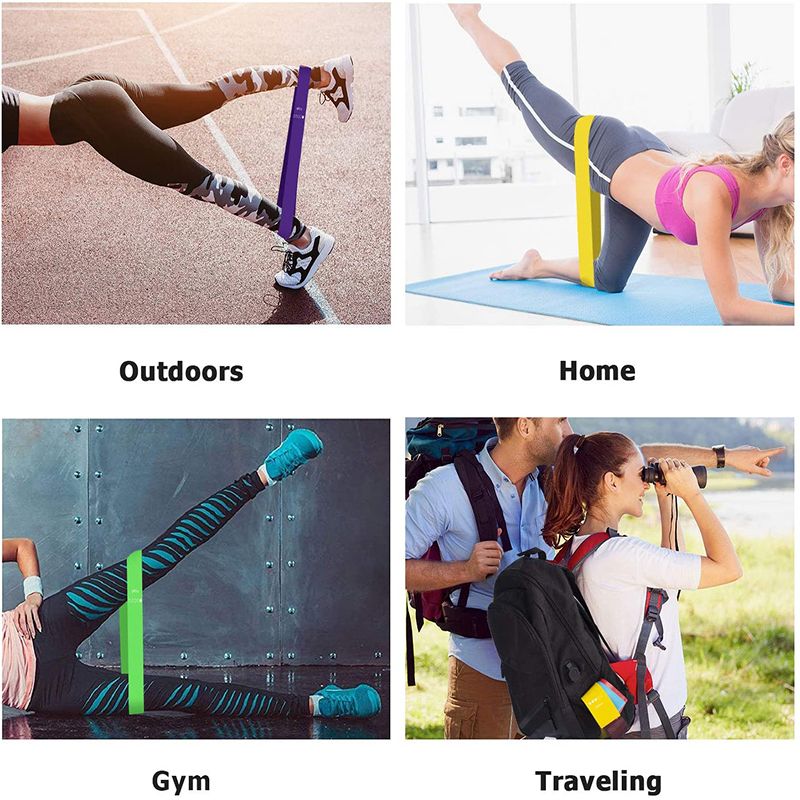 Antifriction 0.7mm X Heavy Resistance Bands Loop Band Exercises For Glutes