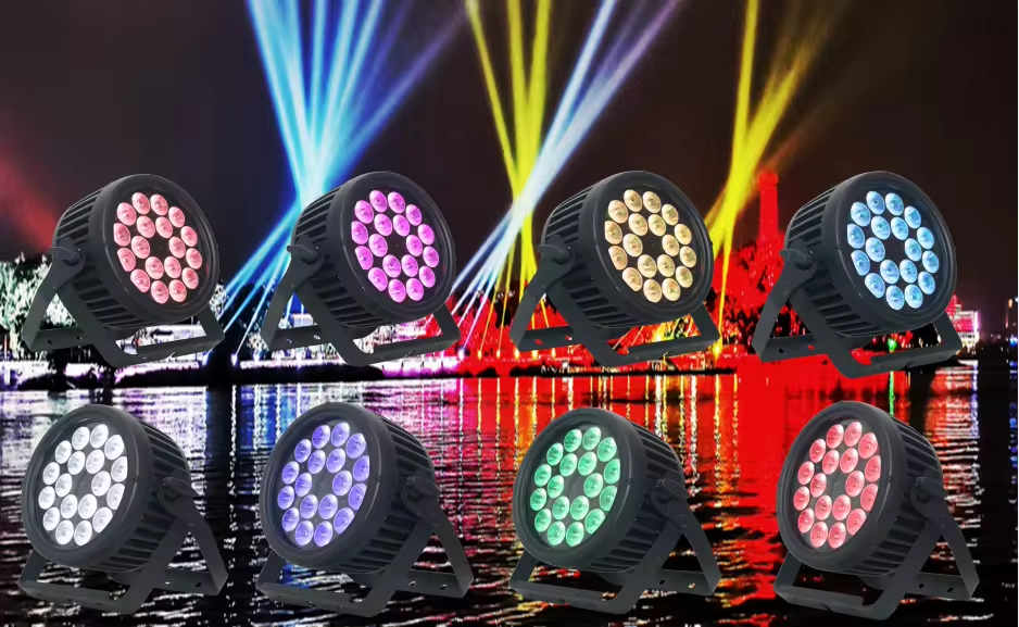 DMX Control Sound Activated LED Stage Light Self Propelled For DJ Bar Party Disco