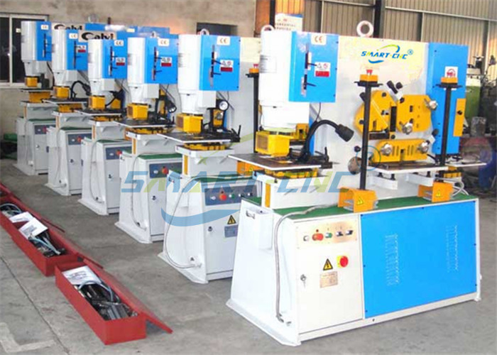 Mild Steel Hydraulic Ironworker , Iron Rod Cutting Machine Easy Operation