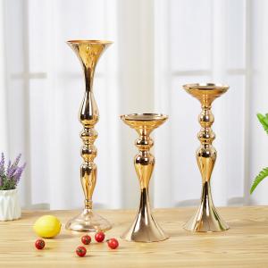 Quality Romantic Gold Metal Mermaid Candle Holders for Wedding Centerpieces Table Decorations wholesale