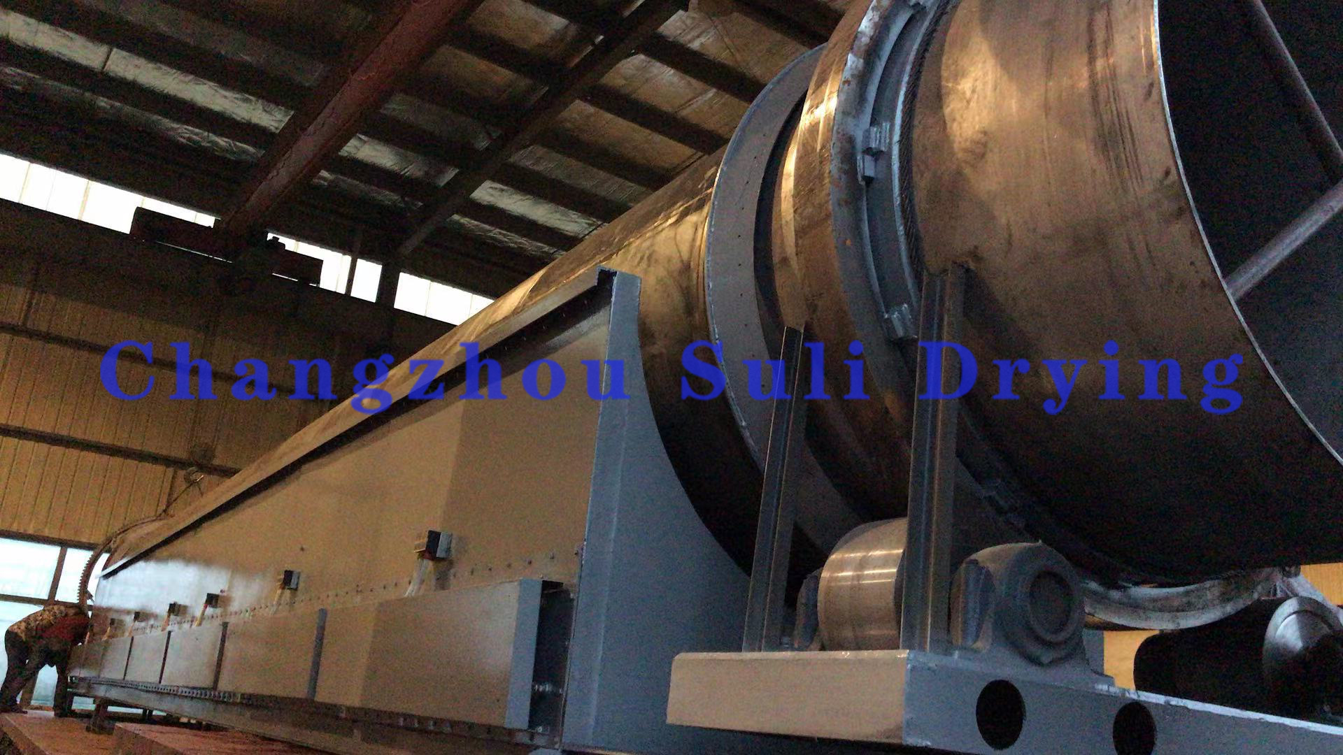 Triple Pass Rotary Drum Dryer 35kw Rotating Drum Dryer Three Way
