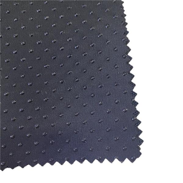 150gsm Thickness Polyester Twill Silicone Dot Coated Fabric for Baby Shoes and
