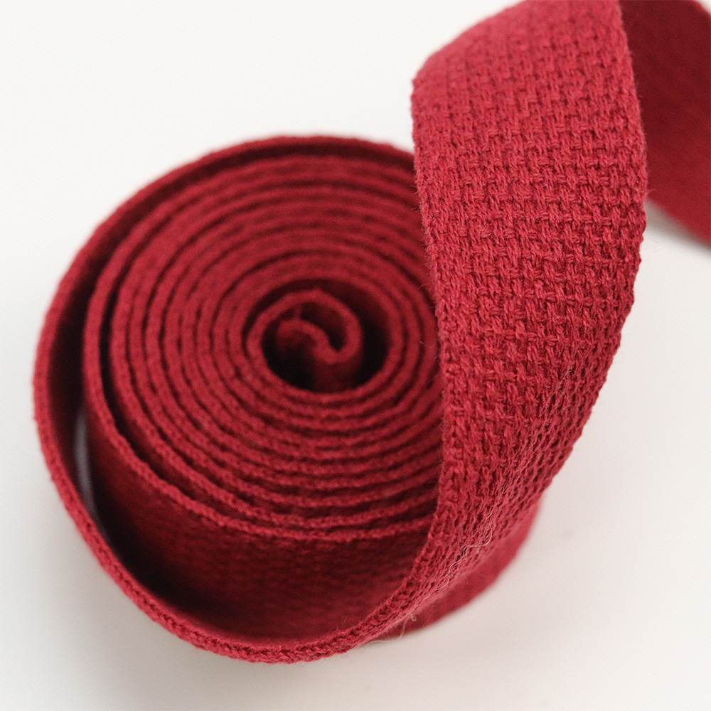 Plain Design Black Cotton Ribbon ODM 100 Cotton Grosgrain Ribbon