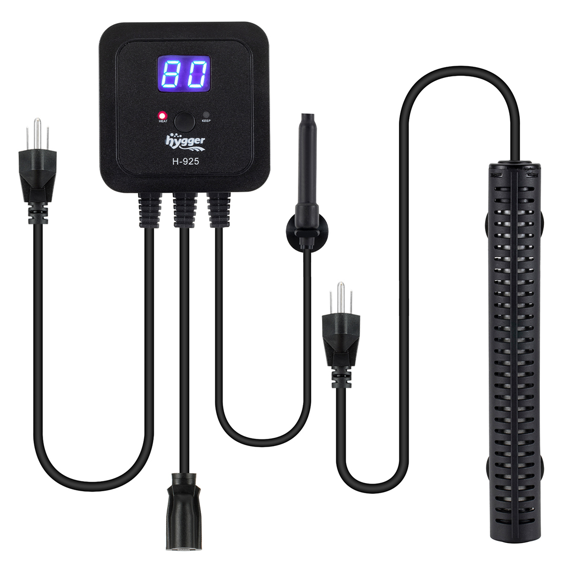 300W aquarium heater with LED digital temperature controller for diving fish tank water heater for 30-60 gallon water tank