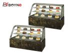 Air Cooling Cake Display Case Commercial Double Curved Chiller
