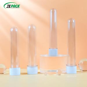 Quality Transparent PET Bottle Tube 60ml Cosmetic Bottle Preform For Food / Candy Packaging wholesale