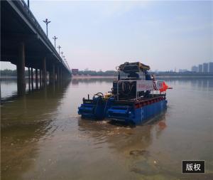 Quality 5.5m Length, 65KW ,2500m3,Amphibious Aquatic Weed Harveting Boat Crawler Type Water Weed Harvester wholesale