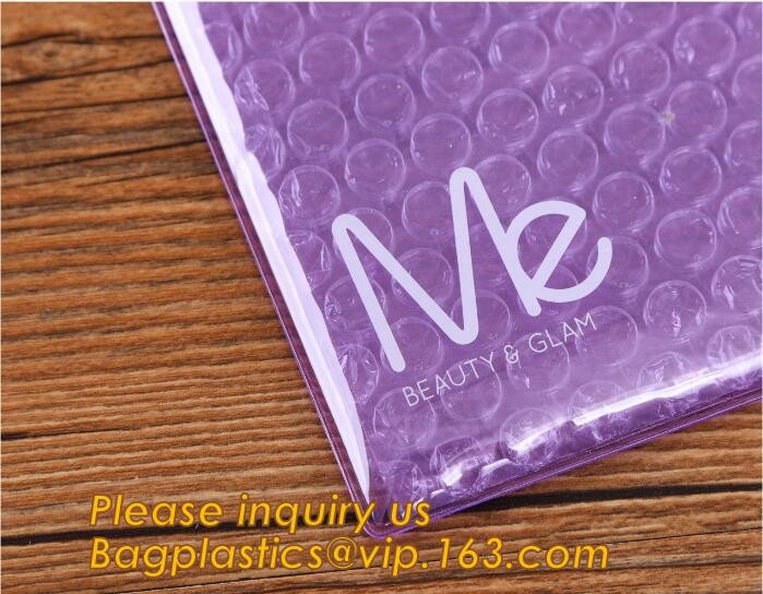 Cosmetic Pink Slider Padded Bag/Silver k Bag With Bubble,Padded Envelopes Cheap Aluminium Foil k Holographic