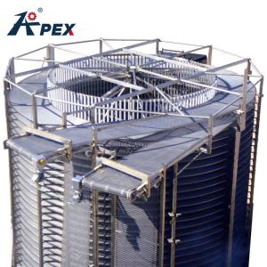 Quality Good Price Bread Pizza Refrigerated Spiral Belt Freezer Conveyor Cooling Tower wholesale