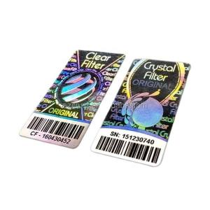 Quality Adhesive Tamper Proof Hologram Authentic Security Barcode Sticker wholesale