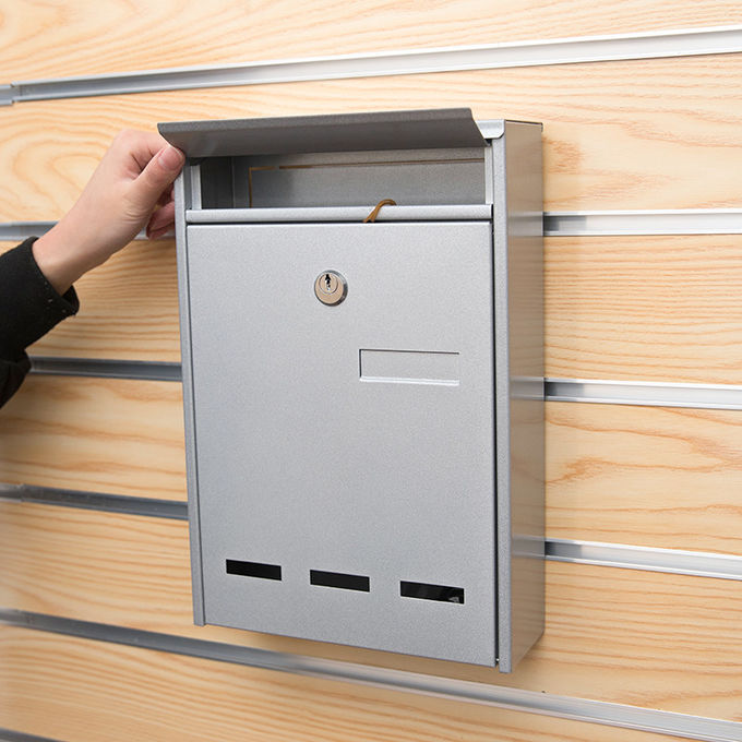 Wall Mounted Outdoor Letterbox Waterproof Durable Residential Steel Mailbox