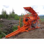 100m3/H,75Kw Power, 9m Length ,Steel,Rotary Movable,Gold Washing Trommel Screen