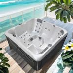 WiFi-Enabled 5 Persons Hot Tub Modern Design Outdoor Garden Acrylic Massage Spa