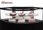 900W Glass Door Ice Cream Cake Display Freezer , High Transmittance Pastry