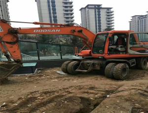 Quality used korea daewoo wheel excavator dh150wd-7 2012 Korea doosan/daewoo DH130-5/DH150W-7/DH140W-7 use wholesale