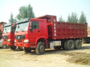 China Heavy Duty Dump Truck , Sand Tipper Truck Middle Lifting Type 6x4 Dump Truck on sale