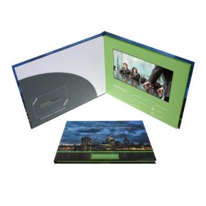 Quality Hard Cover Video Advertising Cards UV Printing Smooth Video Booklet wholesale