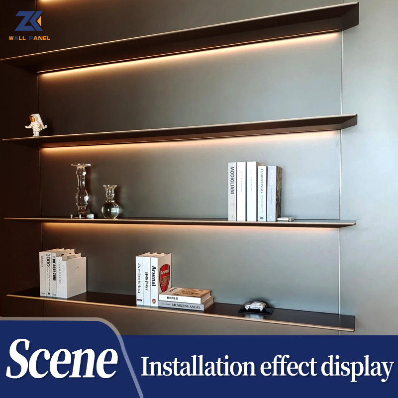 Metal Film Bamboo Charcoal Wood Veneer Acoustic Wall Panels